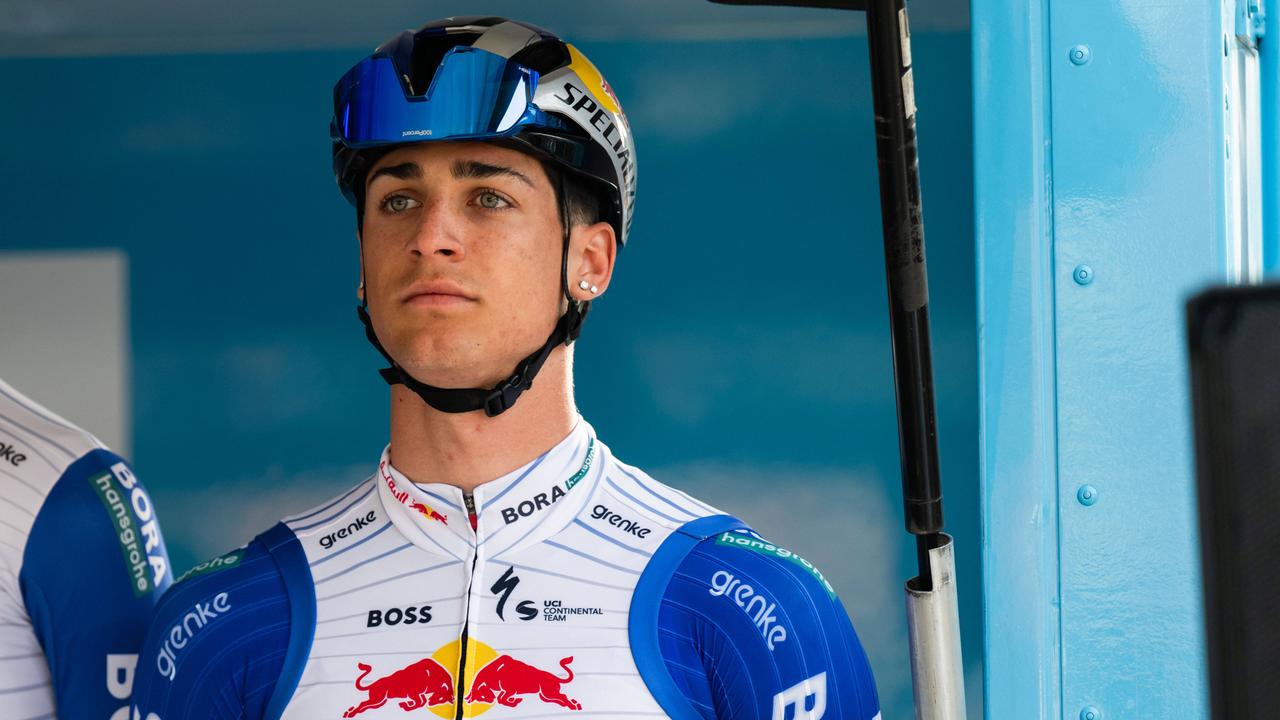 Der italienische Radprofi Alessio Magagnotti vom deutschen Team Red-Bull-BORA-hansgrohe