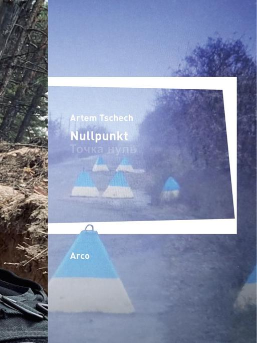 Artem Tschech: "Nullpunkt"
Zu sehen sind der Autor und das Buchcover