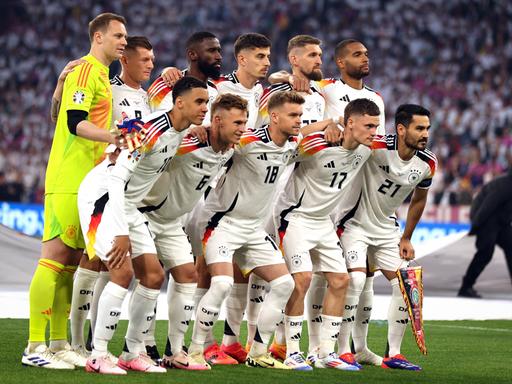 Deutsches Mannschaftsfoto bei der Fußball-EM 2024 