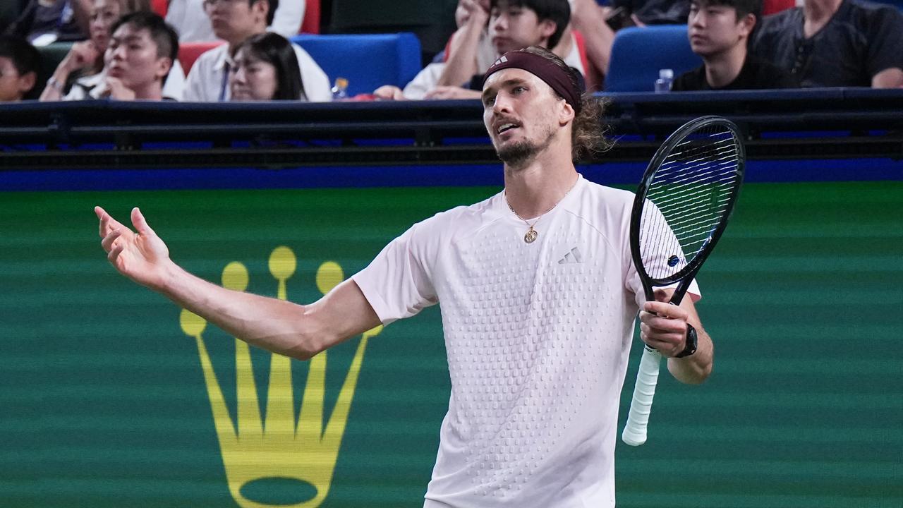 Alexander Zverev beim Spiel gegen Davidovich Fokina aus Spanien beim ATP-Turnier in Schanghai