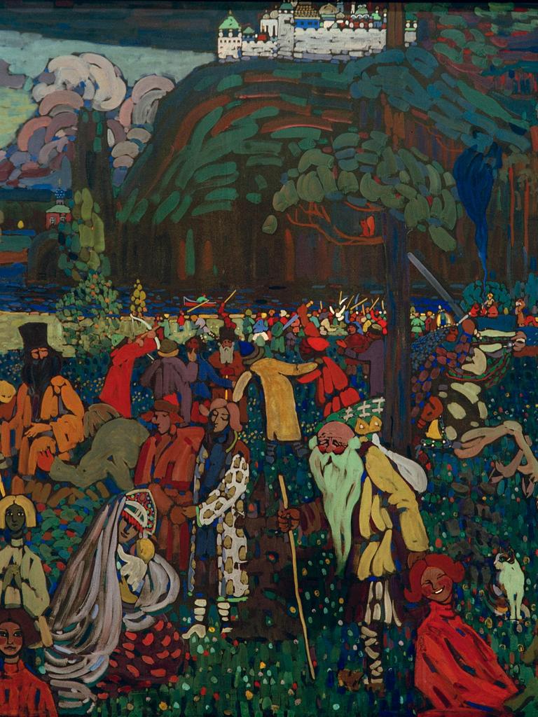 Gemälde von Wassily Kandinsky mit dem Titel "Das bunte Leben" von 1907. Gemälde von Wassily Kandinsky mit dem Titel "Das bunte Leben" von 1907.