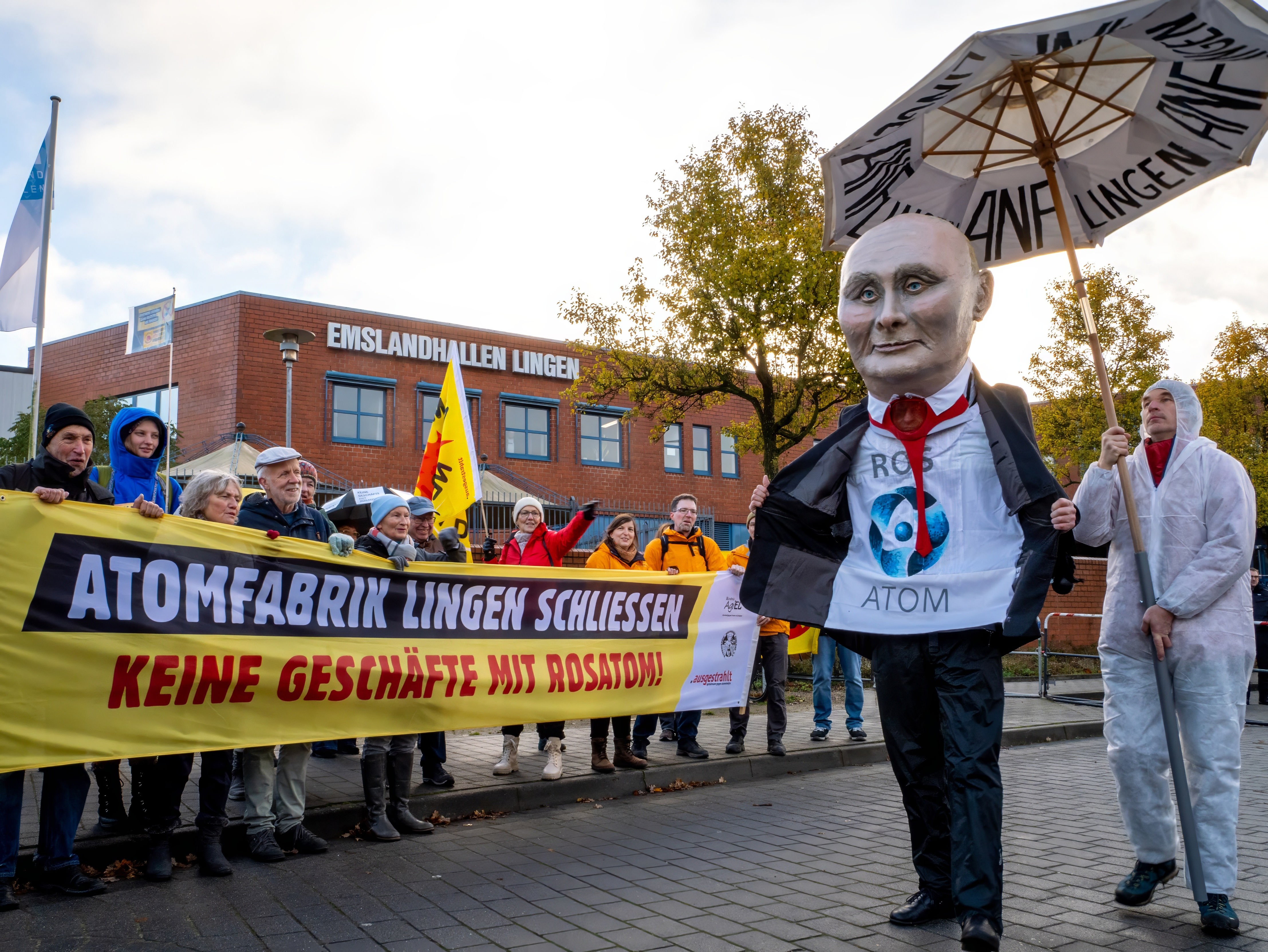 Protest gegen russische Atom-Geschäfte Protest gegen russische Atom-Geschäfte
