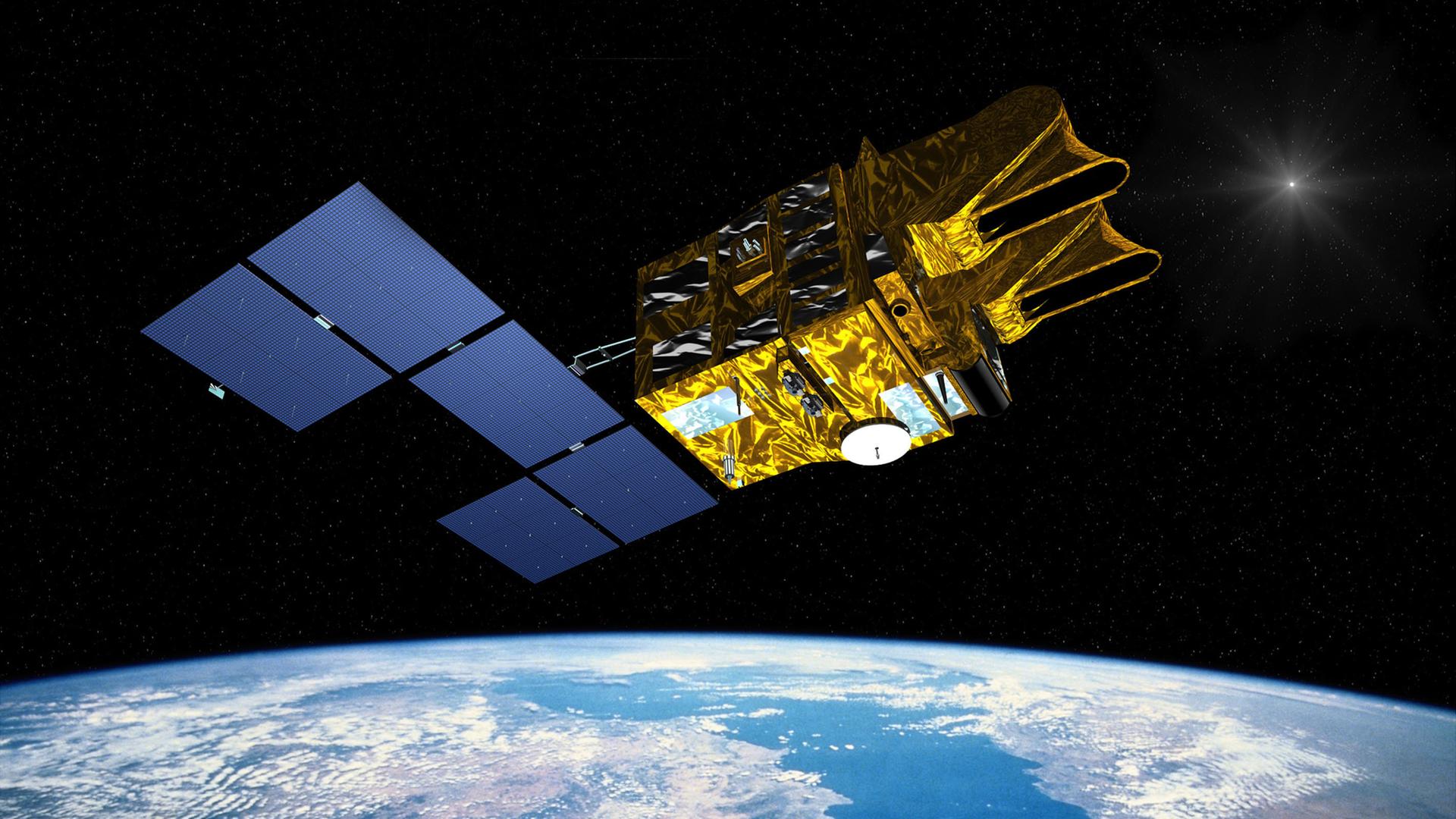 Der Satellit ERS-2 im Jahr 2010