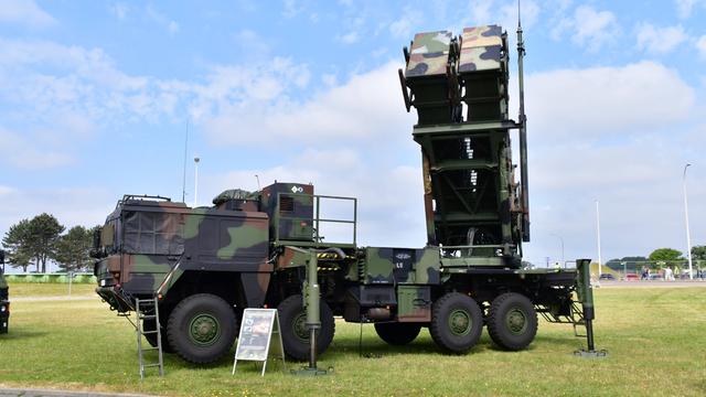 Patriot Flugabwehrsystem auf einer Ausstellung der Bundeswehr in Wilhelmshaven