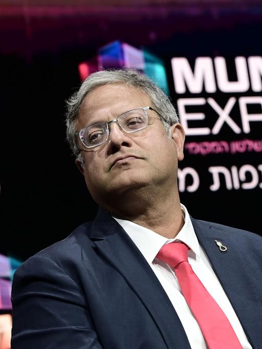 Israels Sicherheitsminister Itamar Ben-Gvir während eines öffentlichen Auftritts.