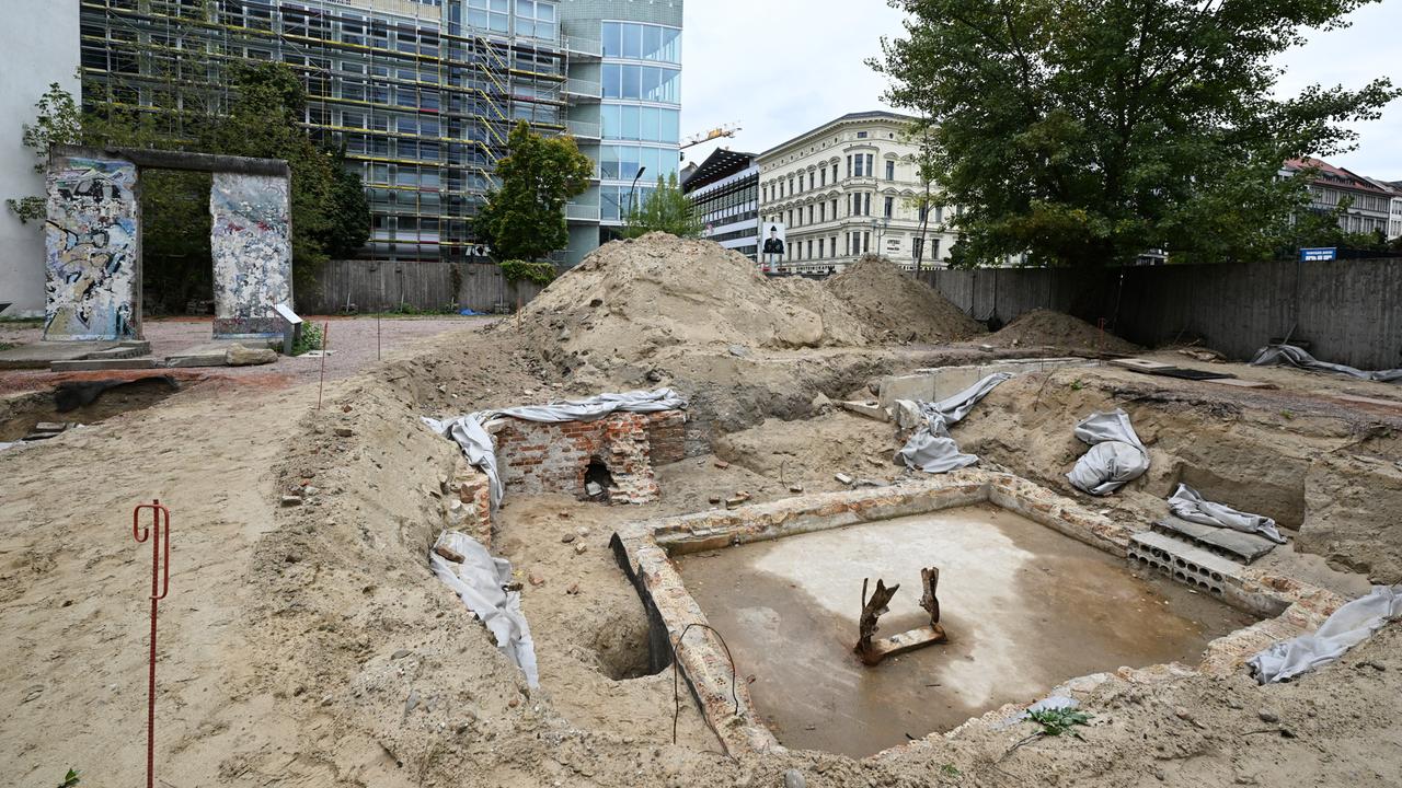 Eine ärchologische Ausgrabung.