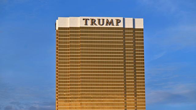 Das Trump International Hotel in Las Vegas. Das 64-stöckige Hotel mit Eigentumswohnungen und Timesharing wurde 2008 eröffnet.