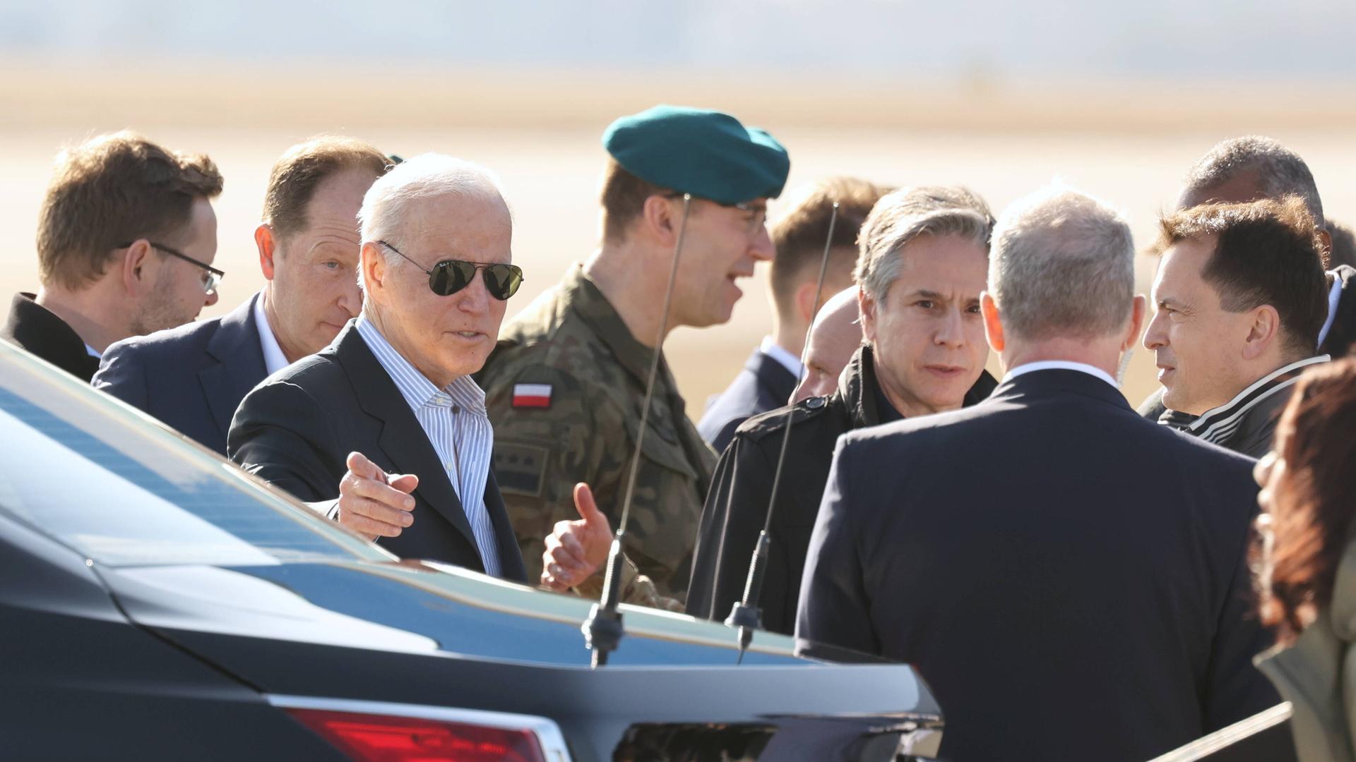 Joe Biden auf Staatsbesuch in Polen am 25.3.2022 Joe Biden auf Staatsbesuch in Polen am 25.3.2022