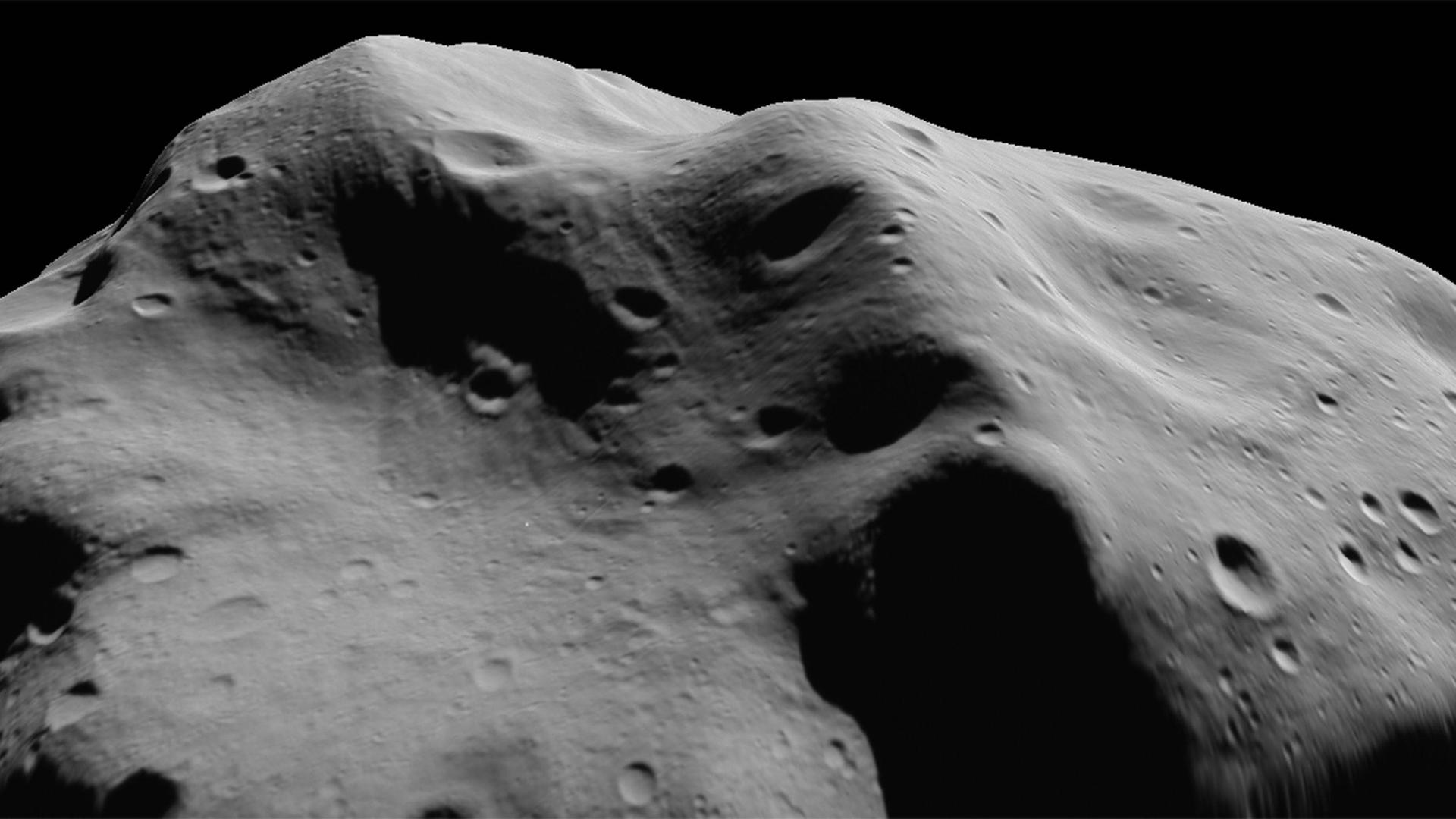  Blick auf den Asteroiden Lutetia