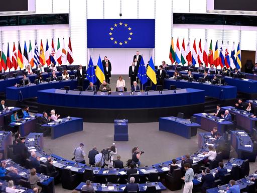 Plenarsaal des Europäischen Parlaments in Straßburg