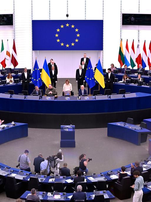 Plenarsaal des Europäischen Parlaments in Straßburg