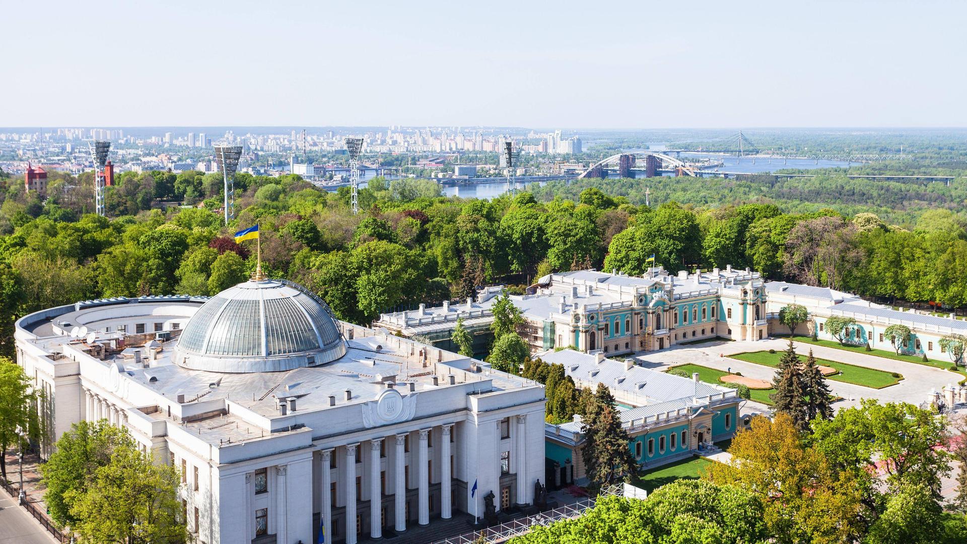 Werchowna Rada - Das Parlament in der ukrainischen Hauptstadt Kiew.