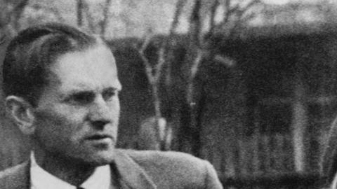 Oskar Brüsewitz im Porträt (Schwarz-Weiß-Fotografie).