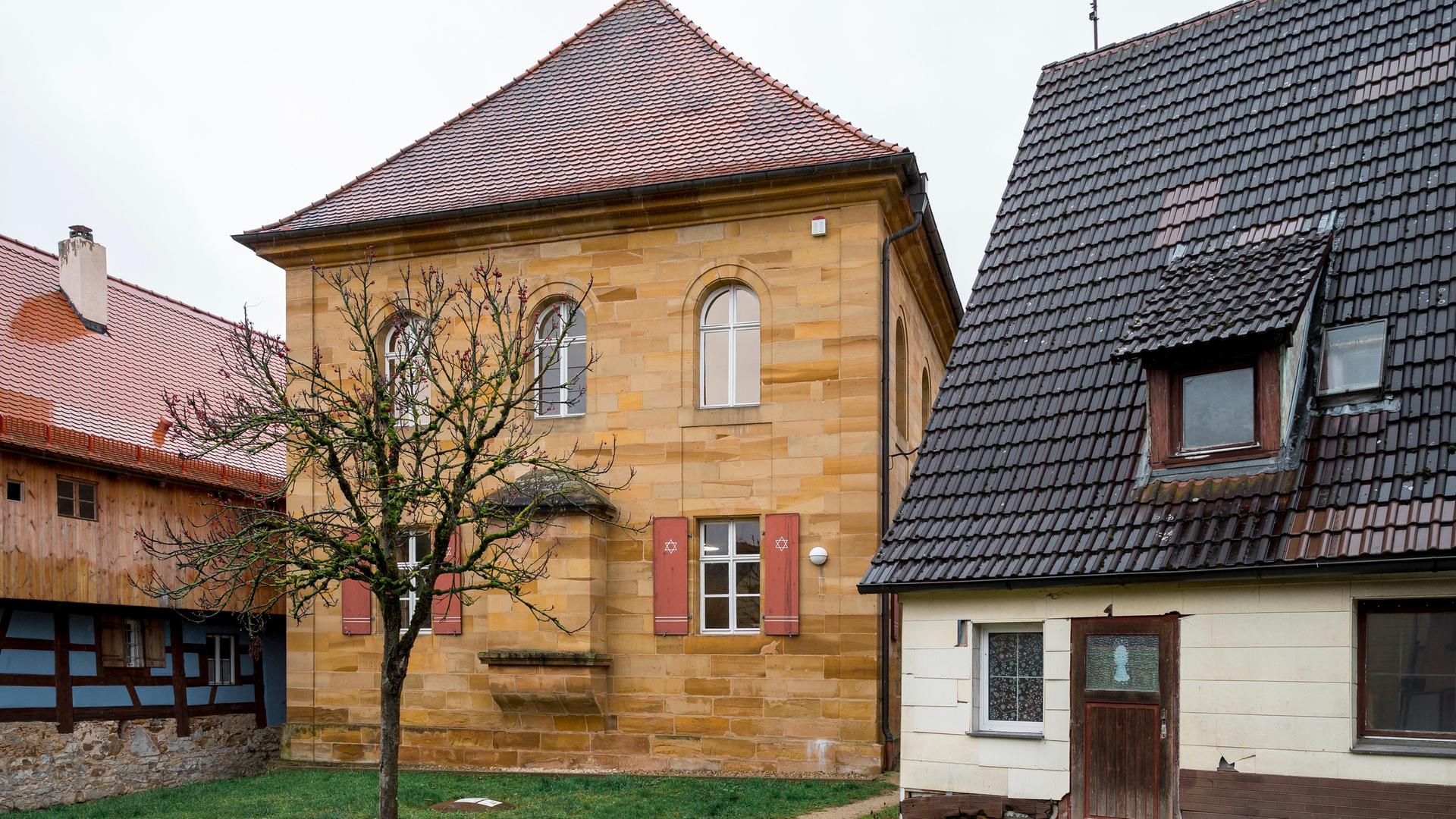 Bayern, Ermreuth: Außenansicht der Synagoge und des jüdischen Museums Ermreuth.
