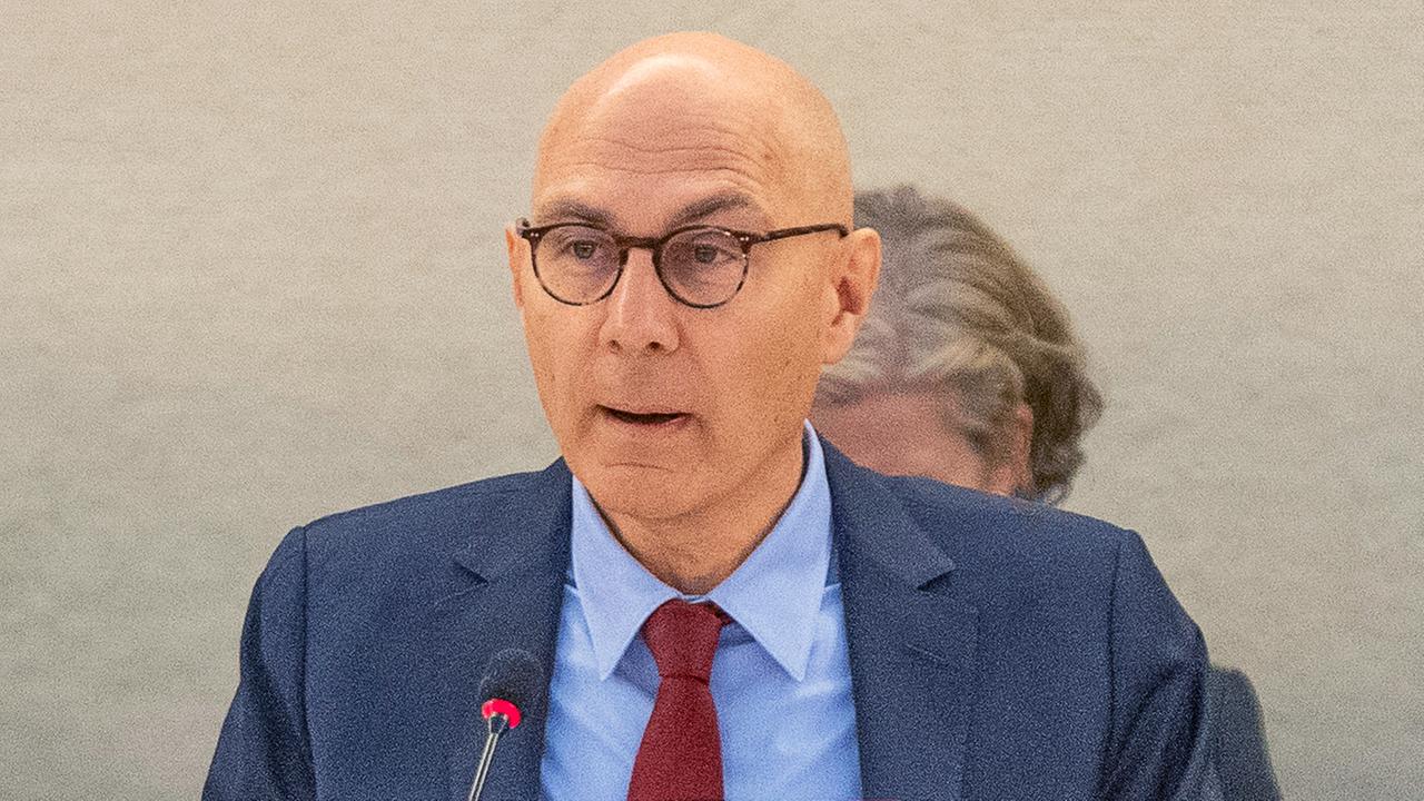 Volker Türk, Hoher Kommissar der Vereinten Nationen für Menschenrechte, spricht bei der 59. Sitzung des UN-Menschenrechtsrats in Genf. 