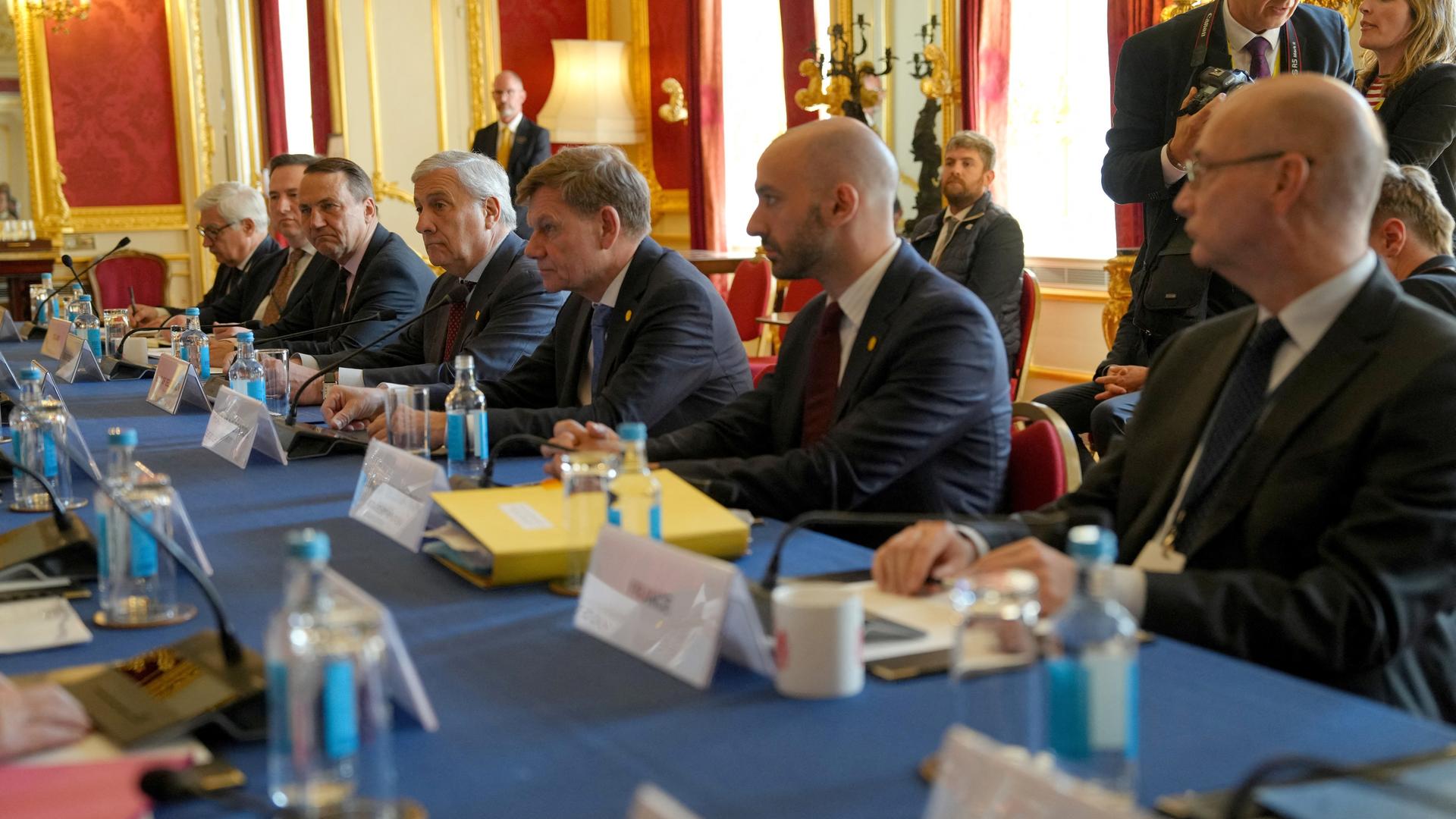 Treffen der Weimar+-Außenminister in London Treffen der Weimar+-Außenminister in London