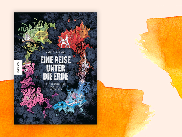 Das Buchcover von "Eine Reise unter die Erde" zeigt verschiedene Comicfiguren, die sich durch den Boden bewegen. Das Buchcover von "Eine Reise unter die Erde" zeigt verschiedene Comicfiguren, die sich durch den Boden bewegen.