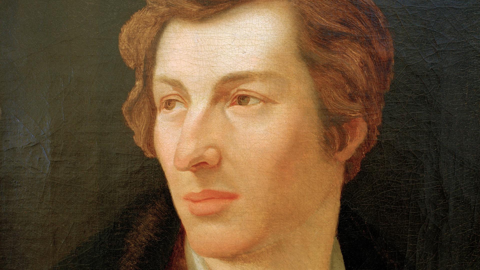 Ein Porträt des Dichters Heinrich Heine des Malers Gottlieb Gassen von 1828 Ein Porträt des Dichters Heinrich Heine des Malers Gottlieb Gassen von 1828