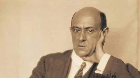 Österreich - 20. Jahrhundert. Arnold Schönberg (Wien, 1874 - Los Angeles, 1951), in Österreich geborener amerikanischer Komponist in einem historischen Porträt.