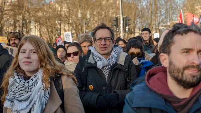 Demonstranten gegen das Regime in Iran in Berlin 