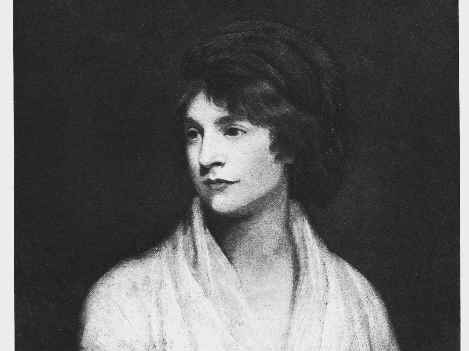 Zeichnung der englisch Schriftstellerin und Feministin Mary Wollstonecraft