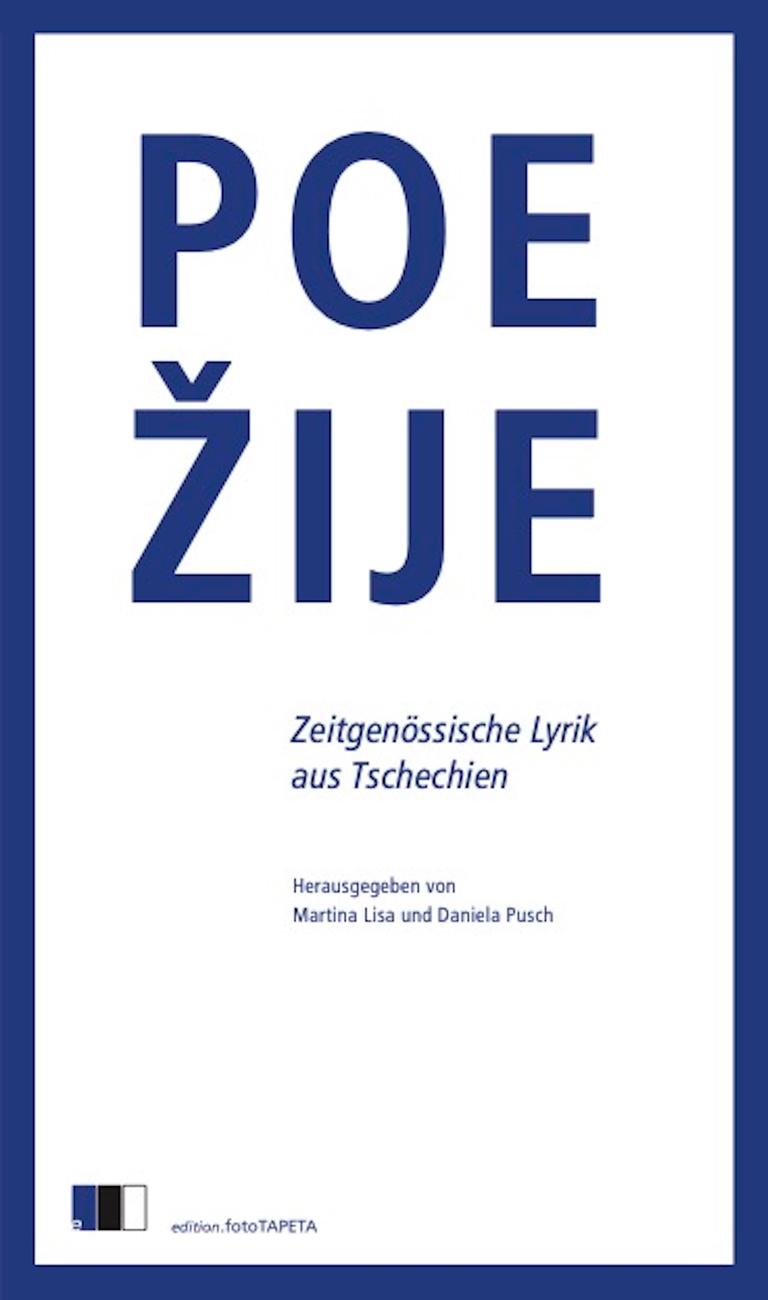 Das Buchcover ist weiß mit einem blauen Rahmen. In gleichem Blau ist der Buchtitel geschrieben.