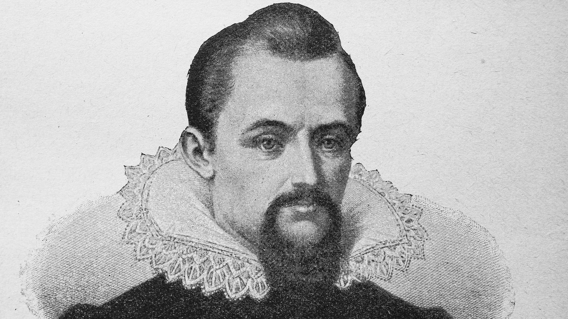 Johannes Kepler (27.12.1571 - 15.11.1630), deutscher Naturphilosoph, Mathematiker, Astronom, Astrologe, Optiker und evangelischer Theologe, Druckgrafik aus dem 19. Jahrhundert.
