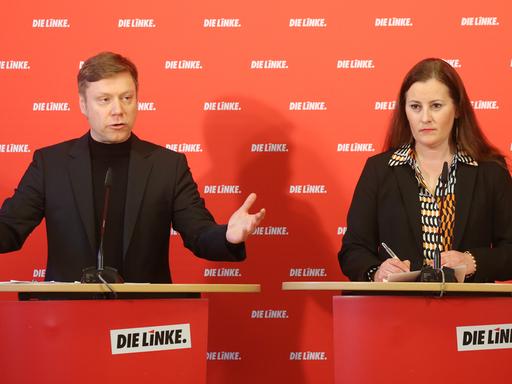 Die Vorsitzenden der Linken, Janine Wissler und Martin Schirdewan.