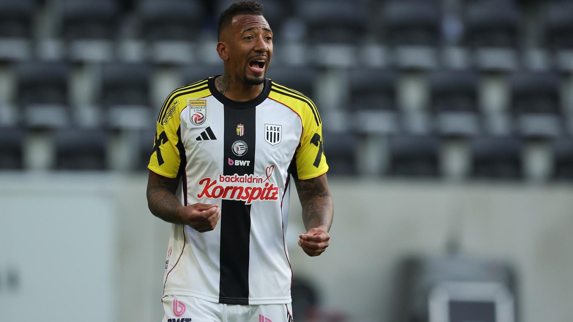 Jerome Boateng im Linzer-ASK-Trikot Jerome Boateng im Linzer-ASK-Trikot