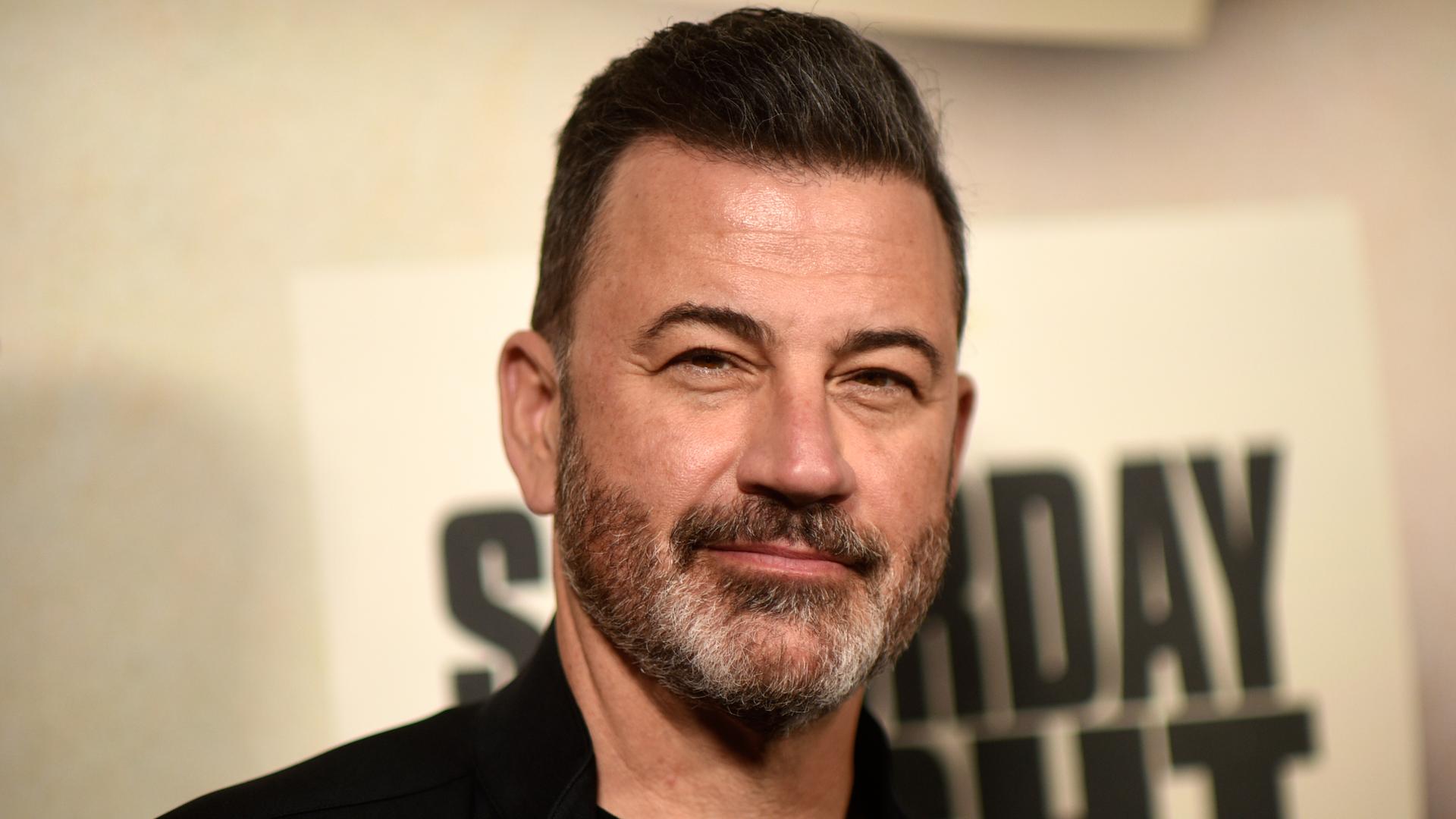 Jimmy Kimmel kommt zu einer Sondervorführung des Films „Saturday Night“ am 24. September 2024 im Vista Theater in Los Angeles.