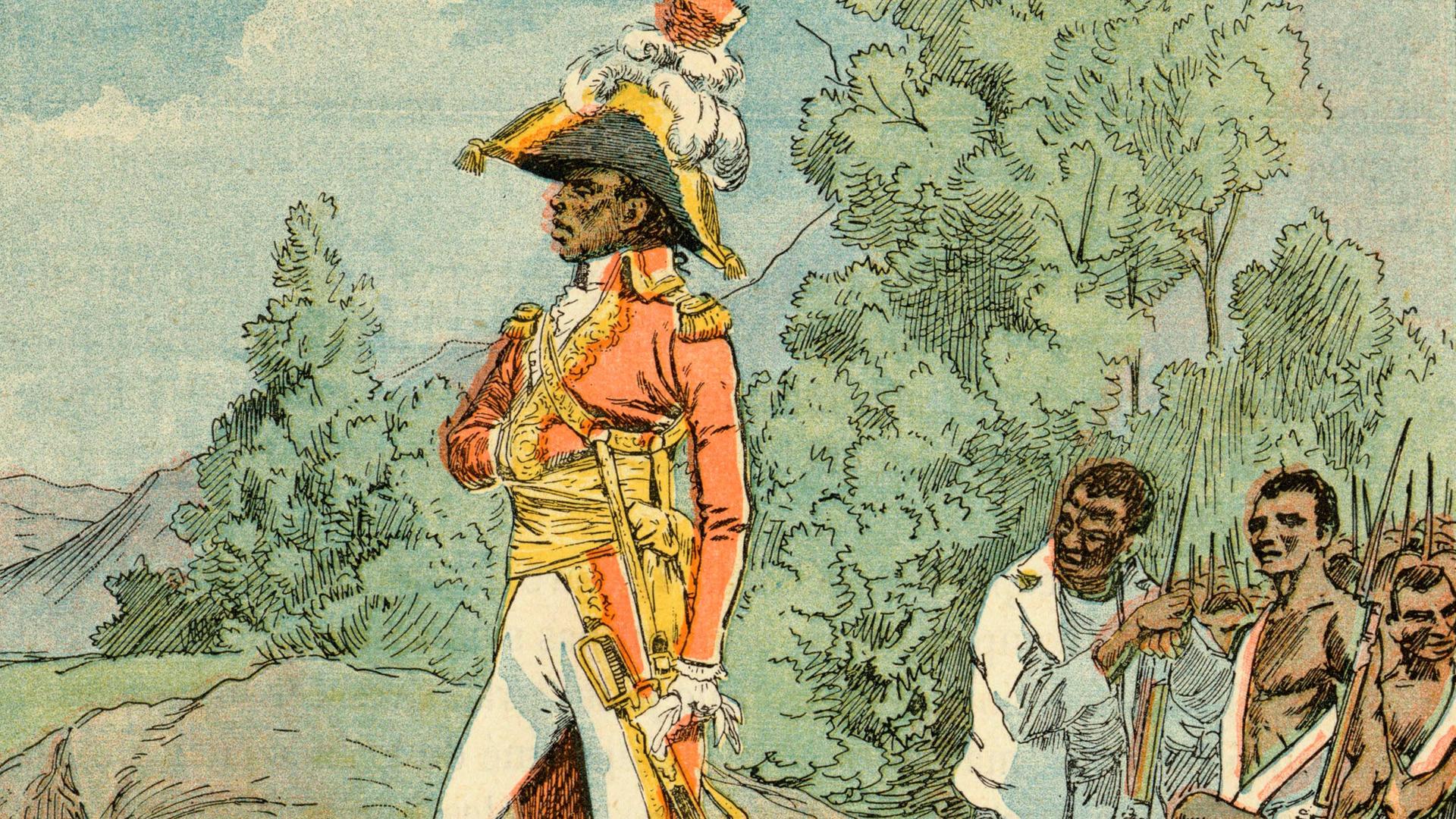 François-Dominique Toussaint Louverture, genannt Black Spartakus, führte die Rebellion gegen die französischen Kolonialherren in Haiti an.