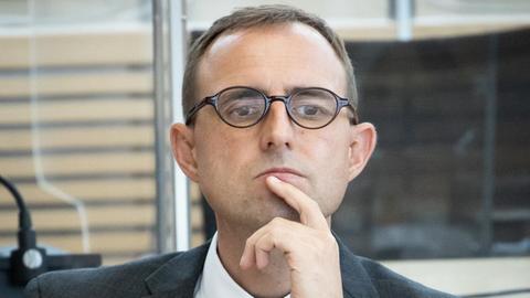 Dirk Schrödter (CDU) im Plenarsaal