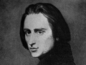 Undatiertes Bildnis des Komponisten Franz Liszt.