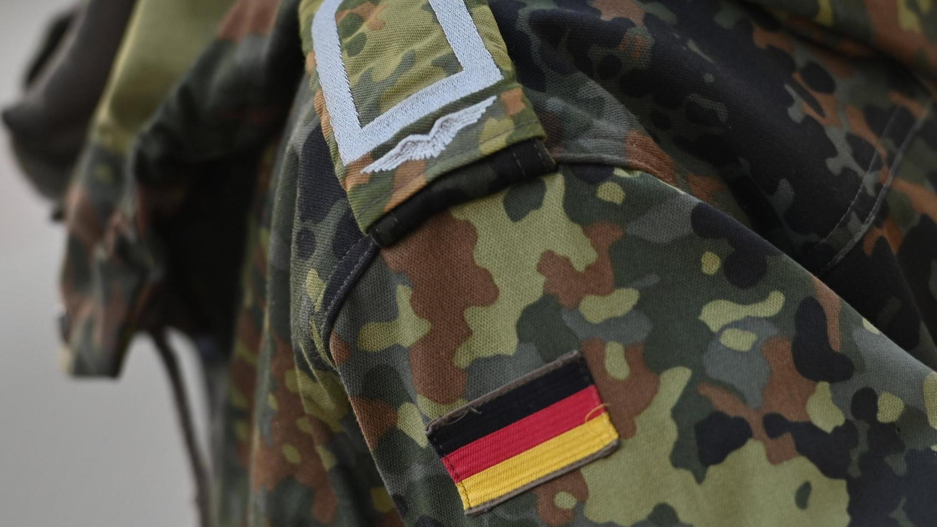 Das Rangabzeichen eines deutschen Soldaten der Bundeswehr, 2021.