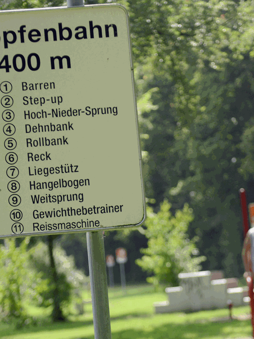 Der Trimm-Dich-Pfad "Schweißtropfbahn" in Münster wird auch heute noch benutzt.