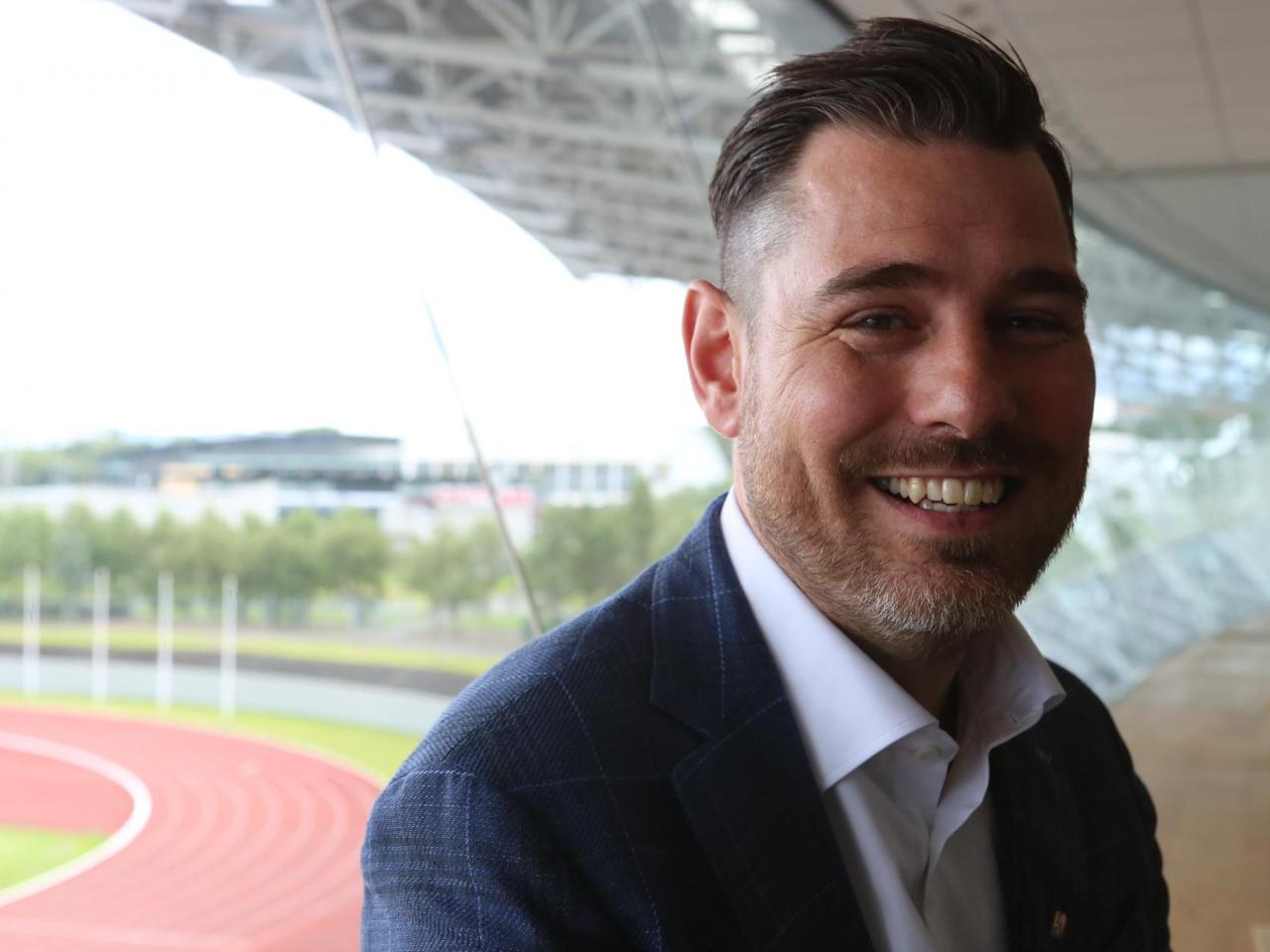Freyr Alexandersson im Nationalstadion Freyr Alexandersson im Nationalstadion
