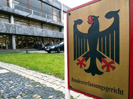 Blick auf das Bundesverfassungsgericht in Karlsruhe