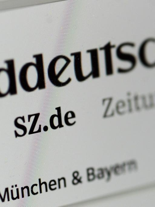 Der Online-Auftritt der Süddeutschen Zeitung mit dem Logo der SZ - Die "Süddeutsche Zeitung" beschränkt auf ihrer Internet-Nachrichtenseite den Gratiszugriff auf Texte, hat einen komplett überarbeiteten Online-Auftritt gestartet.
