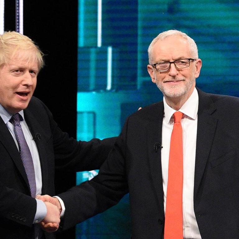 TV-Debatte zwischen Boris Johnson und Jeremy Corbyn. 