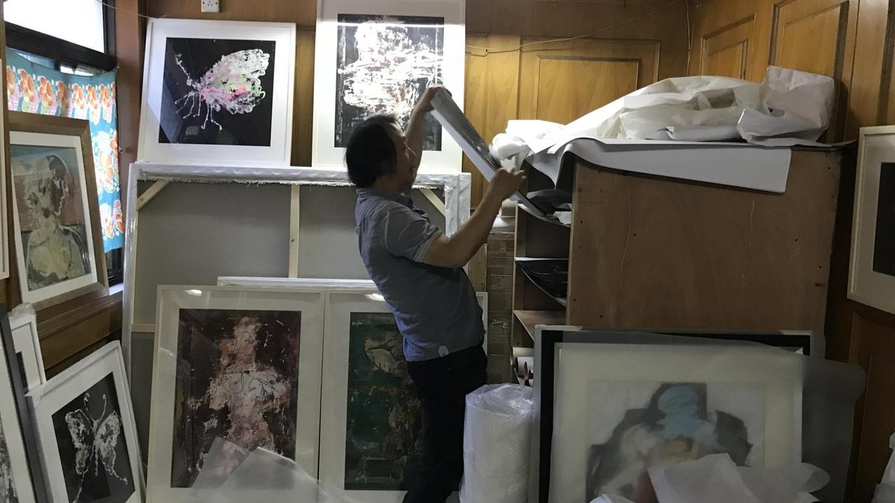 Ni Weihua in seinem Atelier.