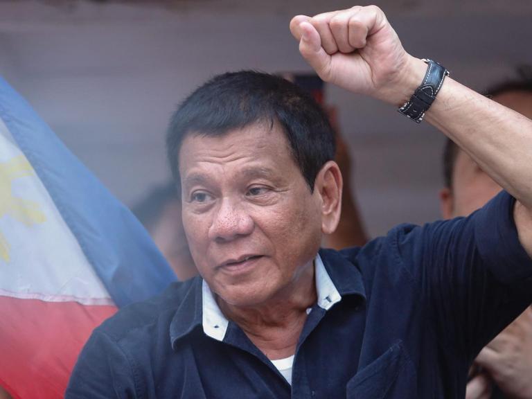 Der philipinische Präsidentschaftskandidat Davao City Mayor Rodrigo Duterte.