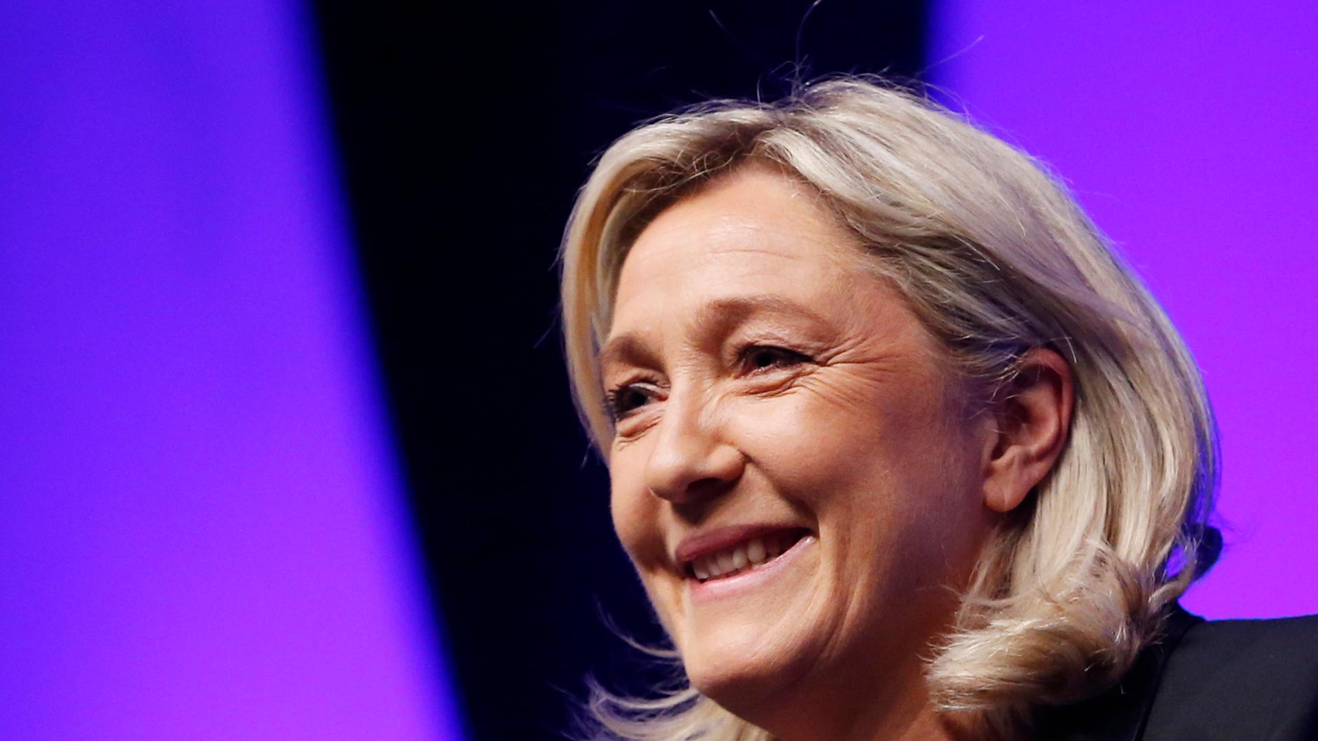 Klare Wahlsiegerin in Frankreich: Marine Le Pen vom Front National, hier bei einem Wahlkampfauftritt am 16. März.
