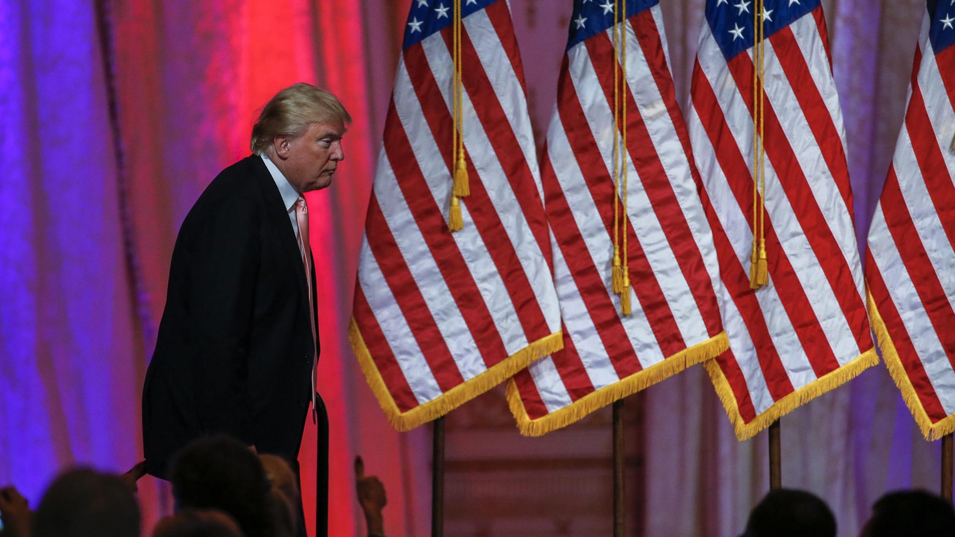 Donald Trump bei einer Parteiveranstaltung der US-Republikaner in Palm Beach, Florida