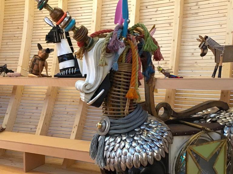 Tierskulpturen bevölkern die Arche Noah im Kinderteil des Jüdischen Museums in Berlin