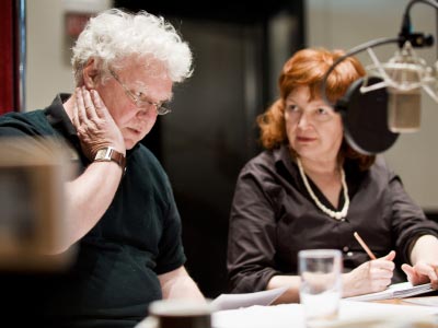 Der Schauspieler Friedhelm Ptok und die Regisseurin Andrea Getto (v.lks.) Der Schauspieler Friedhelm Ptok und die Regisseurin Andrea Getto (v.lks.)