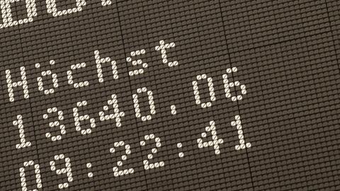 Die Anzeigetafel an der Frankfurter Börse zeigt einen neuen Höchstwert des DAX. Der Deutsche Aktienindex ist zu Börsenbeginn auf den höchsten Stand seiner Geschichte gestiegen.