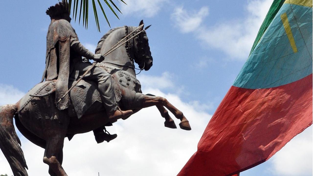Denkmal zu Ehren des Sieg der äthiopischen Armee über die italienischen Invasoren in der Schlacht von Adua 1896