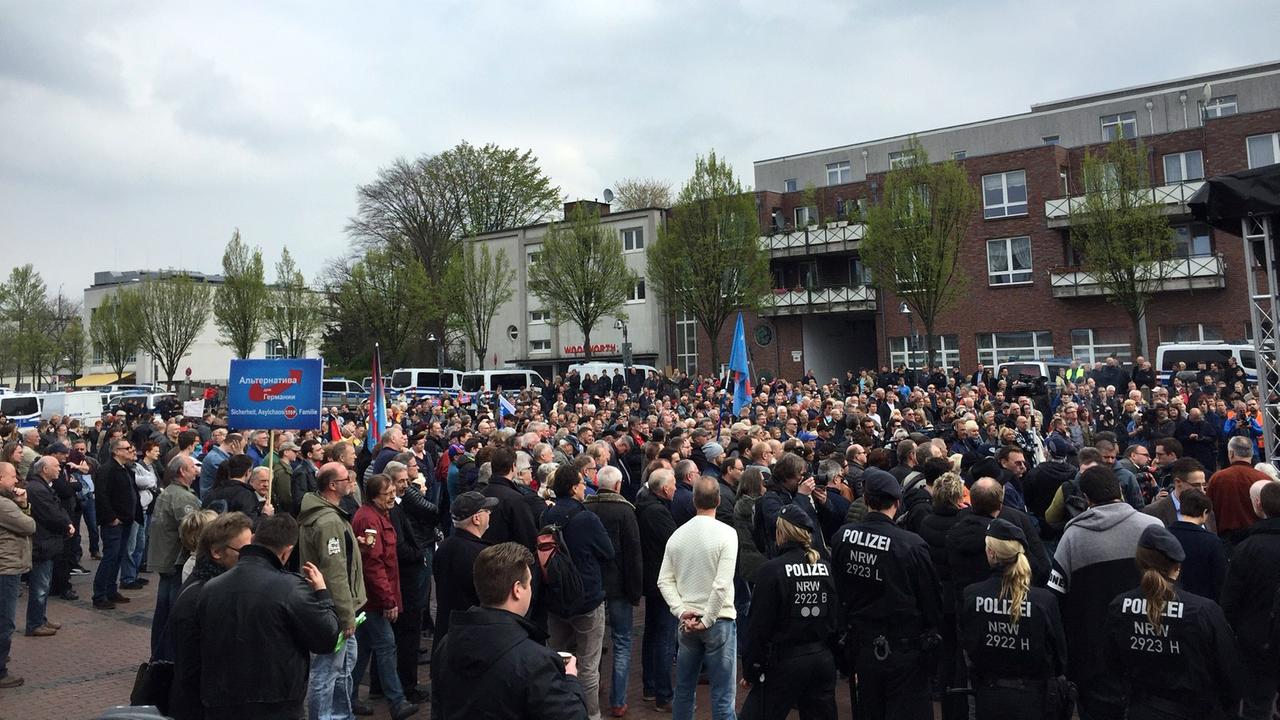 Wahlkampf-Auftakt der AfD in Essen in NRW