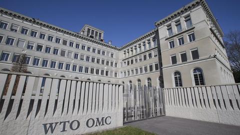 Das Hauptgebäude der Welthandelsorganisation