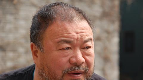 Porträtaufnahme von Ai Weiwei.